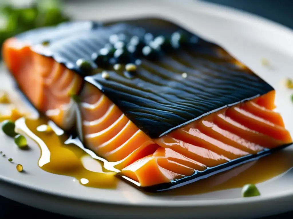 Detalles vibrantes del salmón: Omega 3 en todo su esplendor