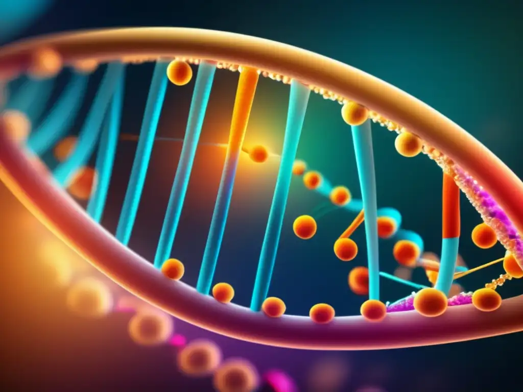 Una imagen de la replicación de ADN en una célula humana, mostrando la compleja relación entre la genética, el metabolismo y la longevidad.