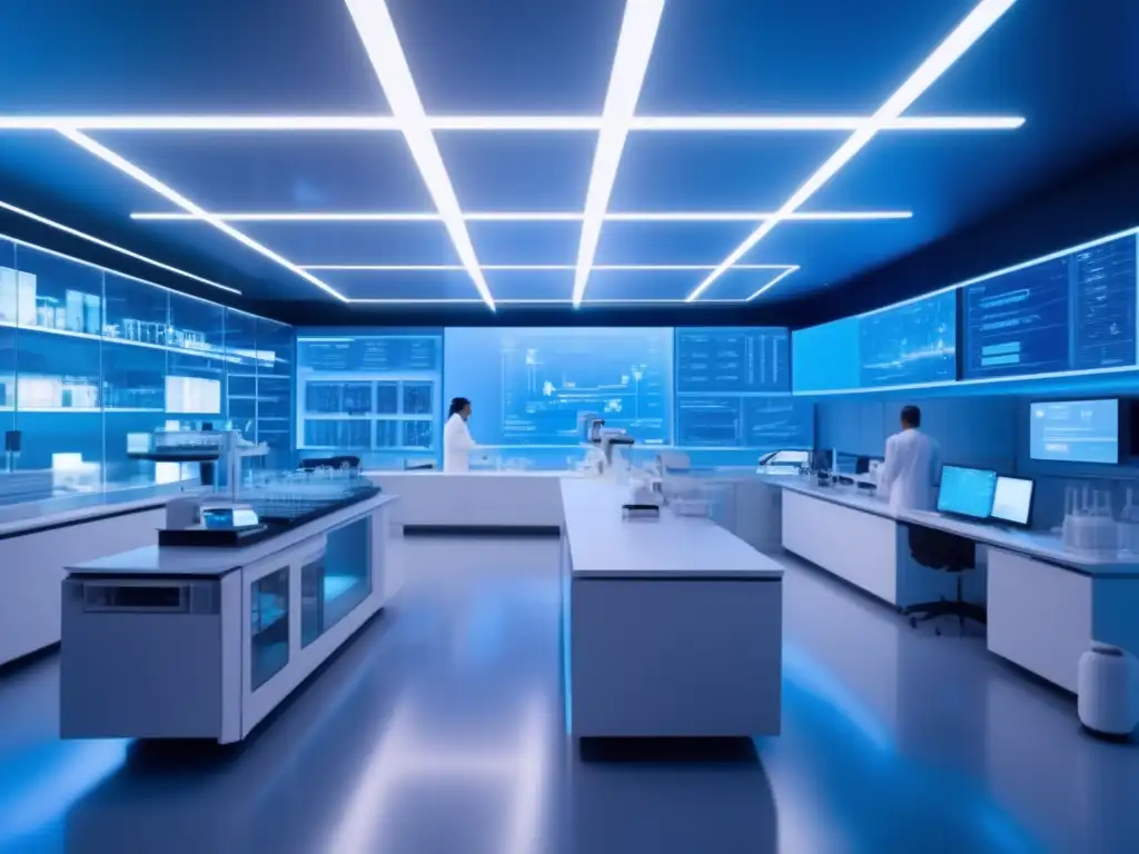 Laboratorio futurista de senolíticos: ciencia avanzada en 8k